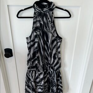 VENUS Black and White Halter Sundress (size 6)